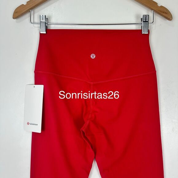 NWT Lululemon  Align HR Pant 25” Legging Size 4 Dark Red - Picture 9 of 13